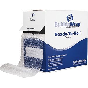Sealed Air AirCap Cellular Cushioning Bubble Wrap, 12" x 100', Clear