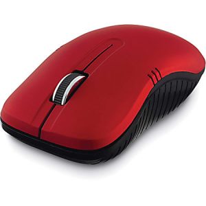 Verbatim Commuter Series USB Type-A Wireless Notebook Optical Mouse, Matte Red, 99767