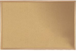 Ghent Non-Magnetic Cork Bulletin Board, 48-1/2 x 48-1/2, Natural, Natural Frame