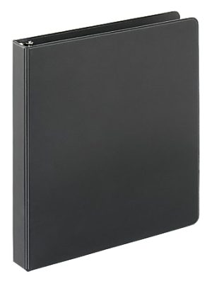 Just Basics Economy Nonview 3-Ring Binder, 1" Round Rings, Black