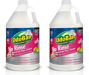 OdoBan Pet Solutions No-Rinse Neutral pH Floor Cleaner Concentrate, 1 Gallon, Pack Of 2 Jugs
