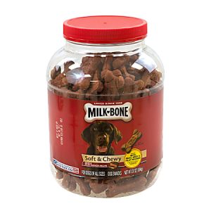 Milk-Bone Soft & Chewy Beef Dog Treats, 37 Oz Tub