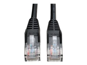 Tripp Lite 25ft Cat5e / Cat5 Snagless Molded Patch Cable RJ45 M/M Black 25' - Patch cable - RJ-45 (M) to RJ-45 (M) - 24 ft - UTP - CAT 5e - booted, snagless - black