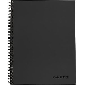 Mead Limited Meeting Notebook, 7-1/4" x 9-1/2", 80 Pages, Black