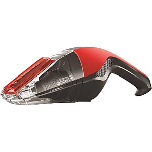 Dirt Devil QuickFlip 12V Cordless Bagless Handheld Vacuum - 11.80 fl oz - Bagless - Crevice Tool, Filter - Battery - Battery Rechargeable - 12 V DC - Red