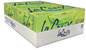 LaCroix Core Sparkling Water with Natural Lime Flavor, 12 Oz, Case of 24 Cans