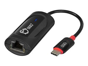 SIIG USB-C to Gigabit Ethernet Adapter - USB 3.0 - Network adapter - USB-C - GigE - 1000Base-T - black