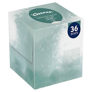 Kleenex® Professional Naturals Boutique Facial Tissue Cube, 90 Sheets Per Box, Case of 36 Boxes