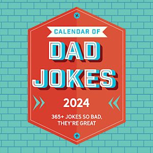2024 TF Publishing Humor Wall Calendar, 12" x 12", Dad Jokes, January To December