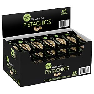 Wonderful Roasted And Salted Pistachios, 1.5 Oz, Pack Of 24 Bags