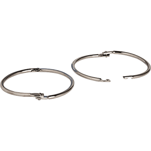 Sparco Book Rings, 3" Diameter, Silver, Box Of 10
