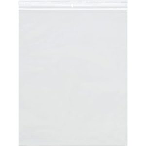 Partners Brand 2 Mil Reclosable Poly Bags With Hang Hole, 3" x 5", Clear, Case Of 1000