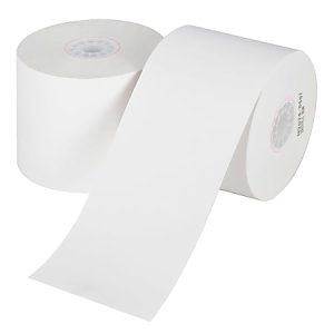 Office Depot Brand 1-Ply Paper Rolls, 2-1/4" x 124', White, Carton Of 100