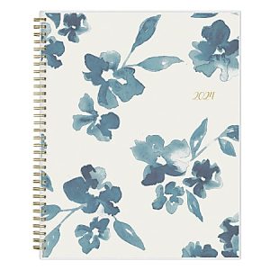 2024 Blue Sky Bakah Blue Frosted Weekly/Monthly Planning Calendar, 8-1/2" x 11", Blue/Cream, January to December 2024, 137261