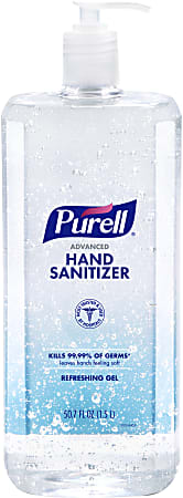 PURELL Advanced Hand Sanitizer Refreshing Gel, Clean Scent, 1.5 Liter Pump Bottle