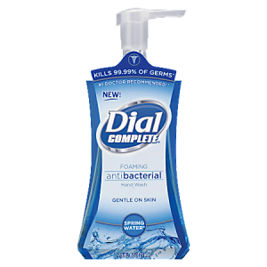 Dial® Complete® Antibacterial Foam Hand Soap, Springwater Scent, 7.5 Oz Pump Bottle