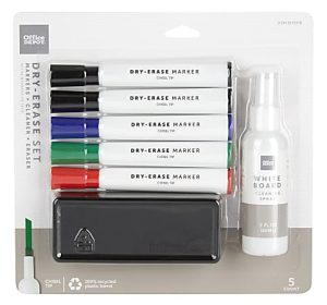 Office Depot Brand Dry-Erase Marker Set, Assorted Colors