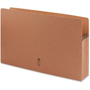 Business Source Redrope Legal Expanding File Pockets, 5 1/4" Expansion, Legal Size, 8 1/2" x 14", Redrope, Box Of 10 File Pockets