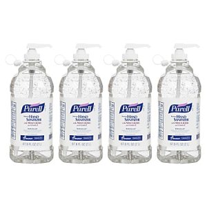 Gojo Instant Hand Sanitizer, 2 Liter Bottle, Case Of 4 (AbilityOne 6508-01-579-3825)