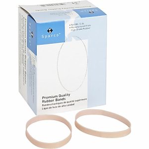 Sparco Premium Quality Rubber Bands - Size: #64 - 3.50" Length x 0.25" Width - 30 mil Thickness - Sustainable - 106 / Box - Natural