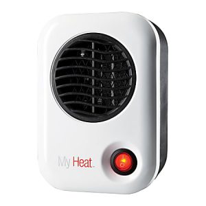 Lasko MyHeat 200 Watts Electric Heater, 6.1"H x 3.8"W x 4.33"D, White