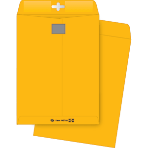 Quality Park Postage Savings ClearClasp Envelopes, 10" x 13", Brown Kraft, Pack Of 100