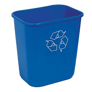 Highmark® Recycling Bin, 3.25 Gallons, Blue