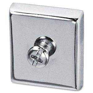 Lorell Heavy-Duty Cubicle Magnets, Silver, Pack Of 2
