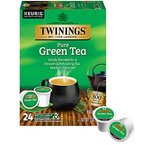 Twinings of London, Green Tea Single-Serve K-Cup Pods, Box Of 24