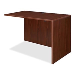 Lorell Essentials 48"W Reverse Desk Return Shell, Mahogany