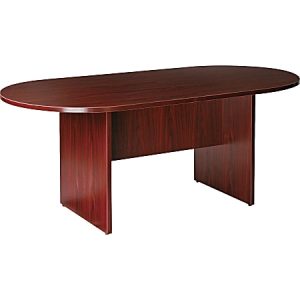 Lorell Prominence 2.0 Racetrack Conference Table, 72"W, Mahogany
