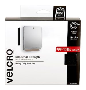 VELCRO Brand Industrial Strength Velcro Self Stick Tape, 2" x 15', Black