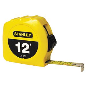 Stanley Bostitch Thumb Latch Lock Measuring Tape, 12'