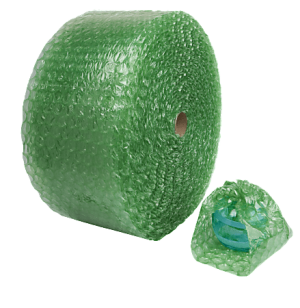 Office Depot Brand Bubble Roll, 1/2" Thick, 30% Recycled, Green, 12" x 125'