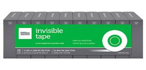 Office Depot Brand Invisible Tape Refills, 3/4" x 1,296", Pack Of 10