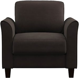 Lifestyle Solutions Winslow Chair with Curved Arms, Coffee
