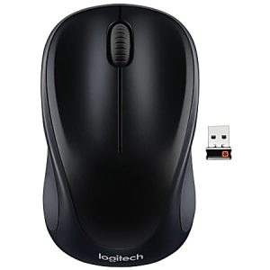 Logitech M317 Mouse - Optical - Wireless - Black - 1 Pack - USB - Scroll Wheel - 2 Button(s) - Symmetrical