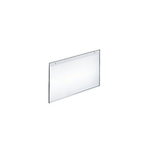 Azar Displays Wall-Mount U-Frame Acrylic Sign Holders, 5 1/2" x 7", Clear, Pack Of 10