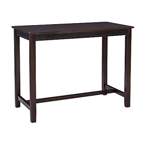 Linon Walker Counter Pub Table, 36"H x 47-1/4"W x 23-3/4"D, Brown