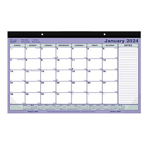 2024 Brownline Monthly Desk Pad Calendar, 17-3/4" x 10-7/8", January To December 2024 , C181700