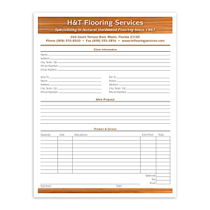Custom Carbonless Business Forms, Create Your Own, Full Color, 8 1/2 x 11, 2-Part, Box Of 250