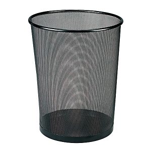 Office Depot Brand Black Mesh Wastebasket