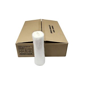 Island Plastic Bags High-Density Trash Liners, 30 Gallons, Natural, Case Of 500 Liners
