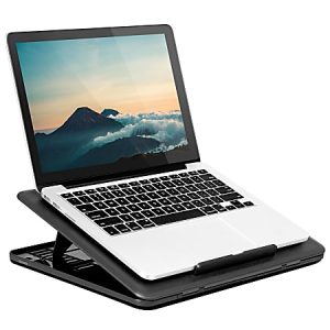 LapGear Commuter Lap Desk, 10.5"H x 14.1"W x 0.9"D, Black