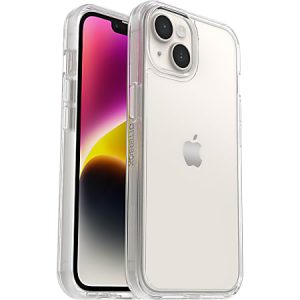 OtterBox Symmetry Series Clear - Back cover for cell phone - MagSafe compatibility - polycarbonate, synthetic rubber - clear - for Apple iPhone 13
