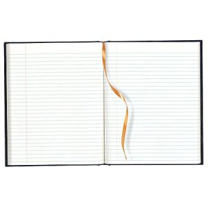Blueline Executive Journal, 8 1/2" x 11", College Ruled, 150 Pages, 50% Recycled, Black