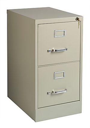 WorkPro 22"D Vertical 2-Drawer File Cabinet, Putty