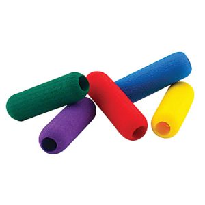 The Pencil Grip Foam Pencil Grips, 1 1/2", Assorted Colors, 36 Per Bag, Pack Of 2 Bags