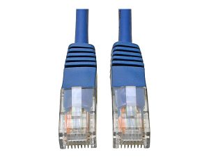Tripp Lite 25ft Cat5e / Cat5 350MHz Molded Patch Cable RJ45 M/M Blue 25' - Patch cable - RJ-45 (M) to RJ-45 (M) - 25 ft - UTP - CAT 5e - molded, stranded - blue