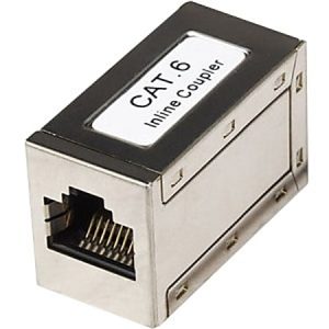 Intellinet Modular In-Line Coupler - Network coupler - RJ-45 (F) to RJ-45 (F) - CAT 6 - silver